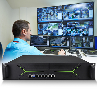 2u Rack Mounted Network Security With Redundant Power Supply