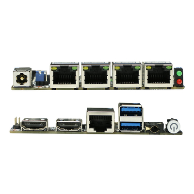12V DC Compact Intel Motherboard Pc Motherboard Ddr3 NUC Motherboard With 4 Gigabit Ethernet