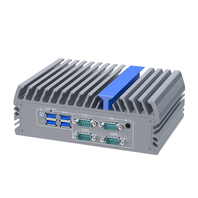 Industrial Mini PC J6412 Dual Lan DDR4 Ram M.2 SSD Fanelss Mini Computer Watchdog for Pos System