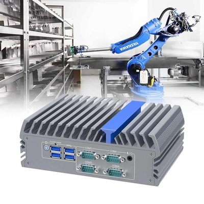 Fanless Industry Mini PC Embedded Computer DC 12V 5A J6412