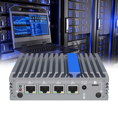 4 Ethernet Ports Mini Computer N100 Fanless Mini PC Pfsense
