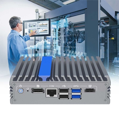 Fanless Mini PC N100 12th Gen Alder Lake CPU 4 Lan Firewall Computer