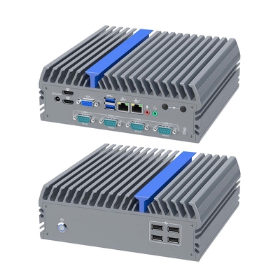 Intel I5-12500T PC Industrial Fanless Industrial PC  Box With 2 RS232 Com