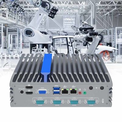 Industrial Fanless Computer DDR4 Ram M.2 SSD For CNC Laser Control System