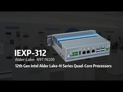 IEXP-312 N100 Mini PC 3 Lan Support Din Rail-mounted For Commercial Displays